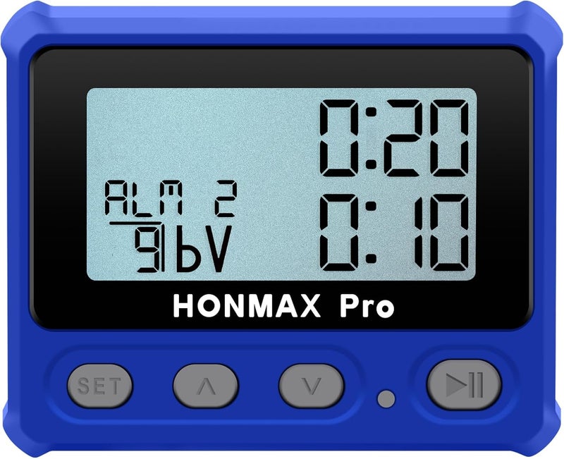 Honmax 8100 Professional Interval Timer and Stopwatch, Backlight, USB-C Charged, Clock (Blue) - Image 5